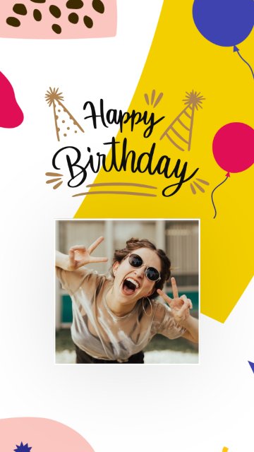 Balloon Party – Birthday Instagram story templates