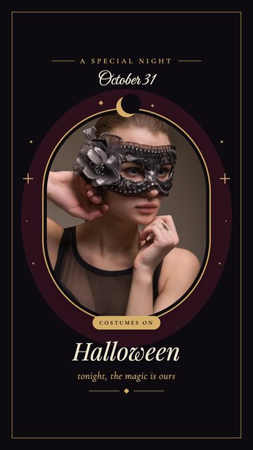 Golden Witch Night – Special Days Instagram story templates