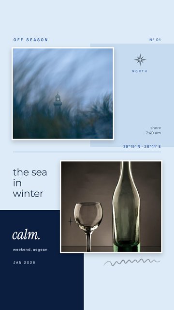 Winter Sea Mood – Seasons Instagram story templates