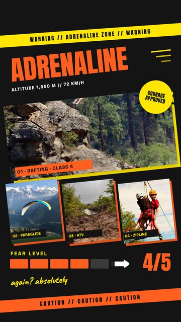Adrenaline Zone – Sport Instagram story templates