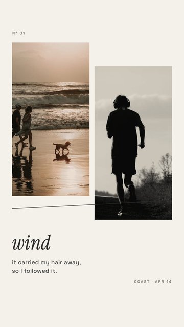 Carried by Wind – Minimal Instagram story templates