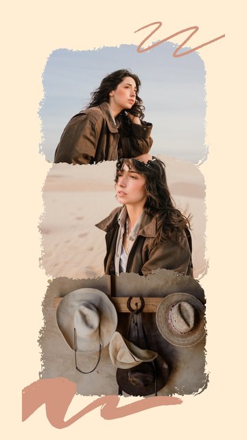 Desert Brush – Modelos de scrapbook para stories do Instagram
