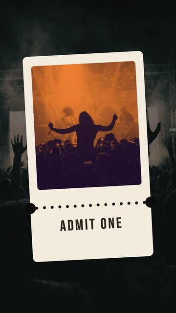 Ticket – Plantillas de amigos y familia para historias de Instagram