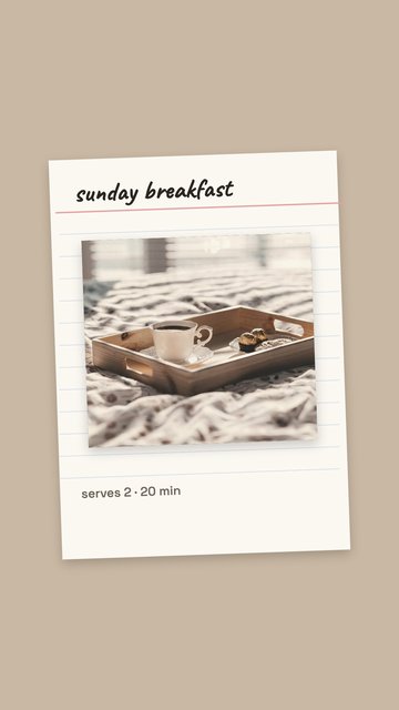 Recipe Card – Food Instagram story templates