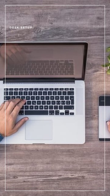 Desk Setup – Minimal Instagram story templates