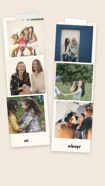 Fotoğraf Kabini · Kankalar – Arkadaş & Aile Instagram story şablonları