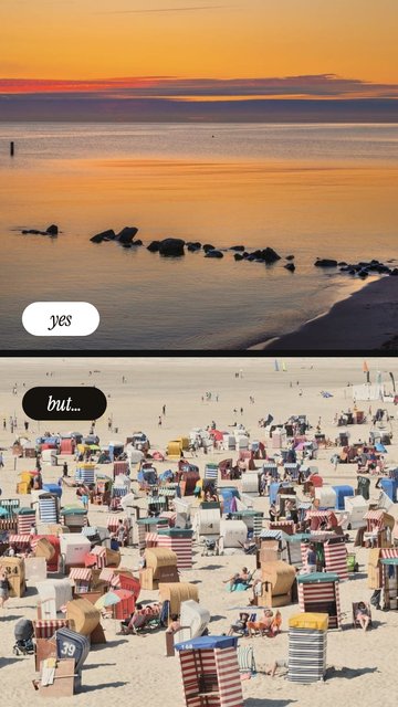 Yes… But · Beach – Fun Instagram story templates