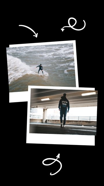 Black Polaroid – Magazine & Film Instagram story templates
