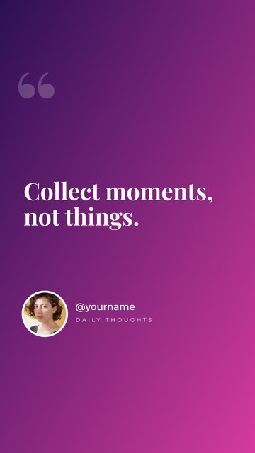 Purple Quote – Modèles de stories Instagram : citations