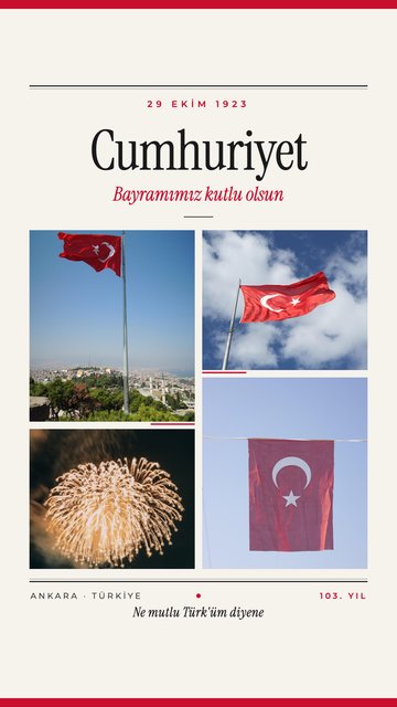 Yüzüncü Yıl Izgarası – Özel Günler Instagram story şablonları