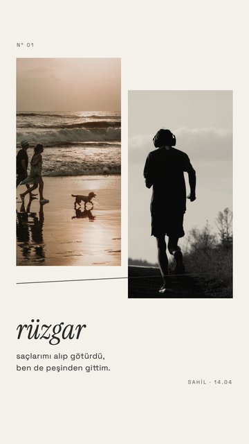 Rüzgar Aldı – Minimal Instagram story şablonları