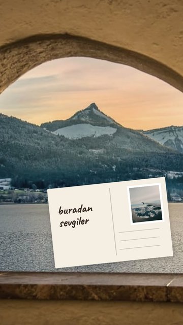 Kartpostal – Seyahat Instagram story şablonları