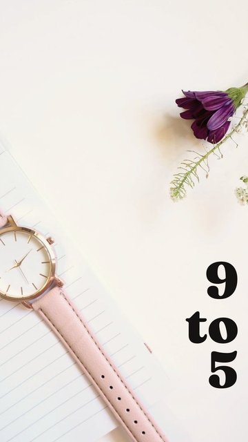 9 to 5 – Minimal Instagram story şablonları