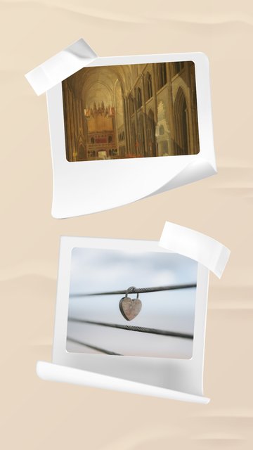 Bej Kağıt Anılar – Scrapbook Instagram story şablonları