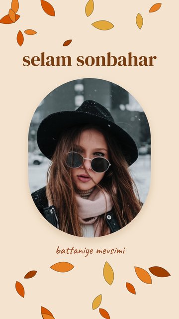 Sonbahar Yaprakları – Mevsimler Instagram story şablonları