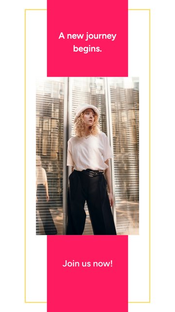 Pink Stripe – Business Instagram story templates